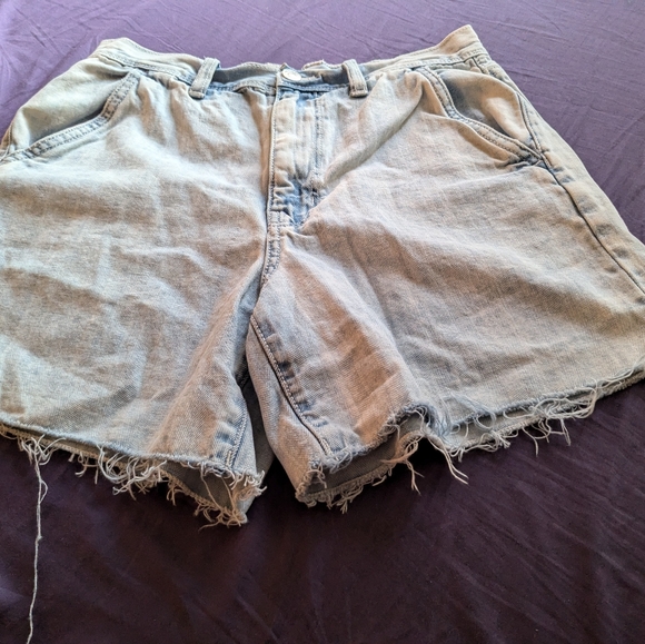 American Eagle High Rise Cutoff Denim Shorts | Size 6 - Picture 3 of 5